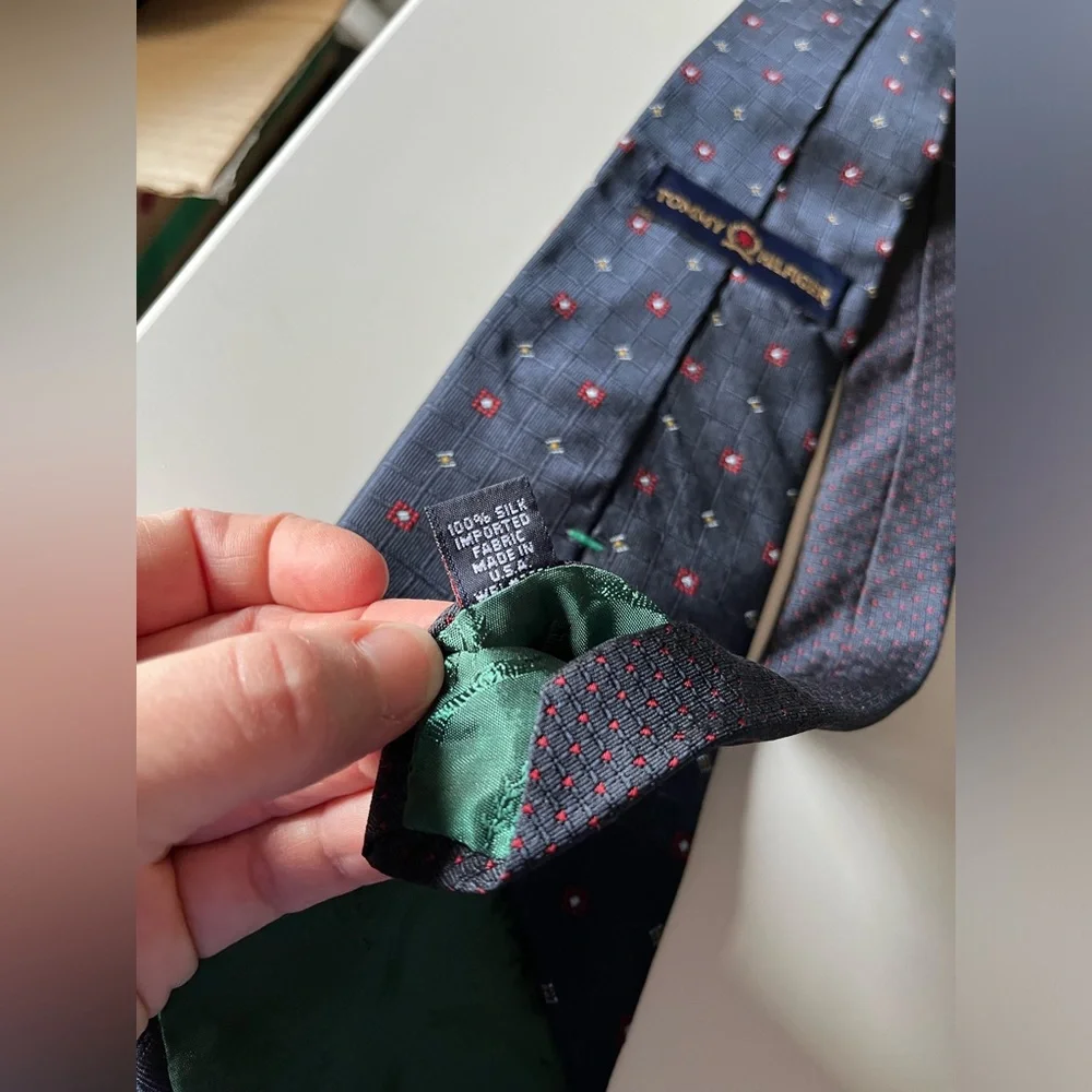 Tommy Hilfiger‎ Navy silk tie